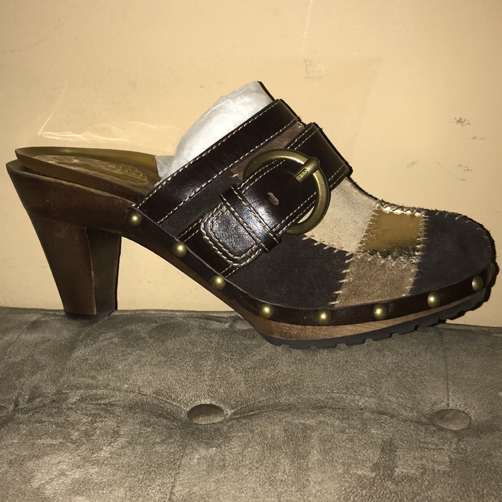 Coach Sabrina Chelsea Patchwork Clogs - Picture 3 of 5